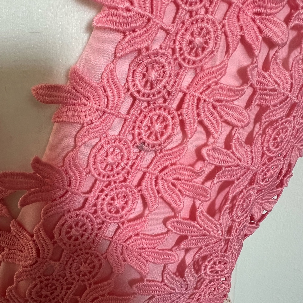 Final Price!!! EUC Self Portrait Pink Lace Dress Size 6 - Picture 8 of 12